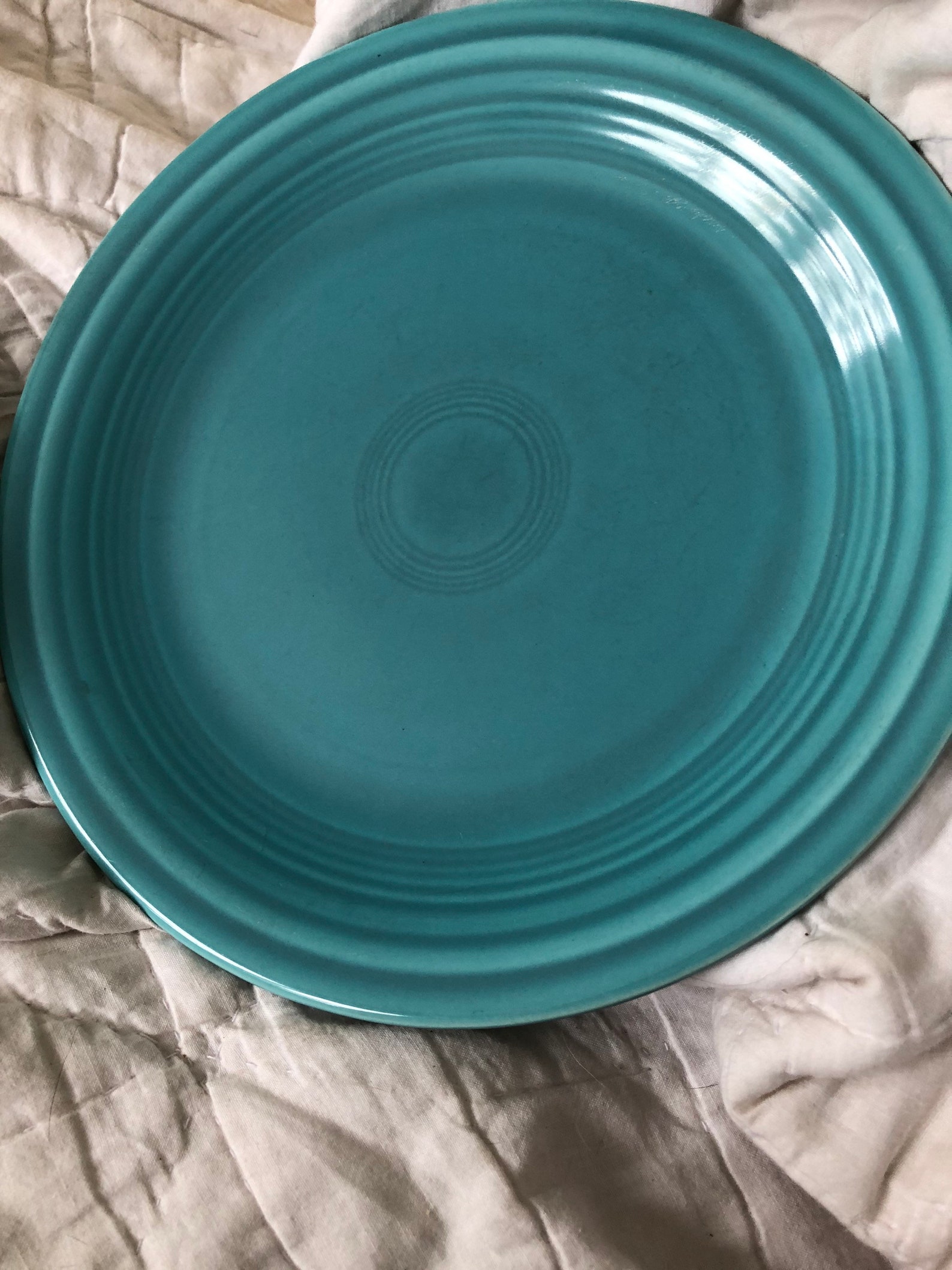 Original Turquoise Fiestaware Dinner Plate Etsy UK