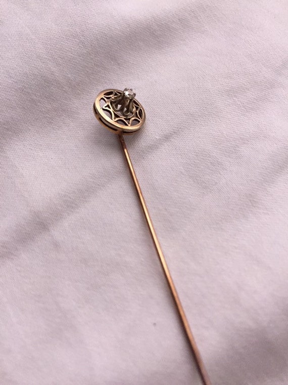 Art Deco diamond stick pin