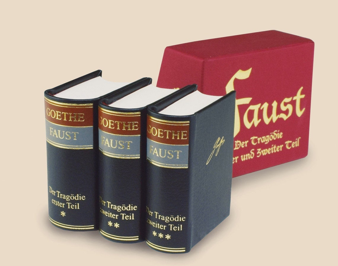 Miniature Book Goethe, Faust First and Second Part Etsy
