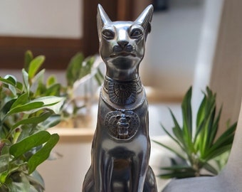 エジプトの女神バステト猫の像 エジプトで作られた石 - Etsy 日本