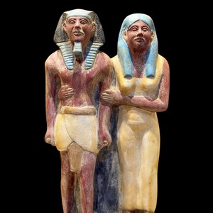 Menkaure great statue for the Egyptian king with his wife Replica Handcrafted stone made ancient Egyptian antiquitie mythology made in Egypt