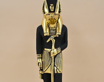 Anubis god-unique Egypt statue-god mummification-protection-death,underground-ancient Egyptian mythology,religion-sculpture Egypt statue