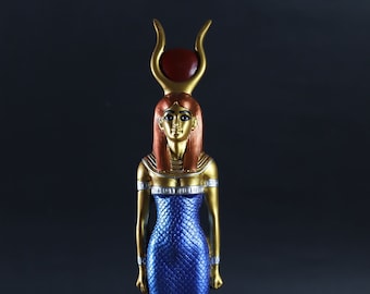 Estatua de Hathor: Escultura de la diosa egipcia de la protección