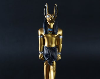 Magnificent Anubis Statue: Egyptian Afterlife Sculpture Replica