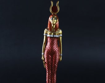 Estatua de Hathor: Escultura de la diosa egipcia de la protección