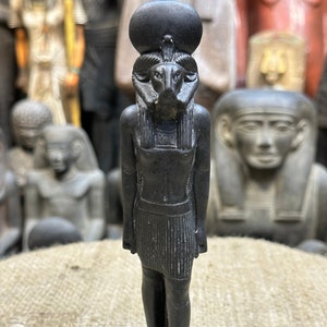 Khnum-vintage Egyptian statue of god creation,protection -sculpture  gods statue-Egyptian mythology,religion-ancient Egyptian antiques stuff