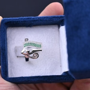 Eye of Horus ring amazing Ring the symbol of good luck ancient Egyptian ornament mythology Egyptian Gift Nice Jeweler Egyptian Ornaments BC