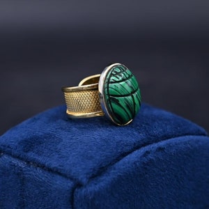 Gorgeous Scarab Ring | the ancient Egyptian Symbol of good luck,protection good life in the ancient Egypt mythology,religion | Made in Egypt