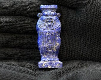 ラピスラズリのトート神のお守り：エジプトの知識の神 - Etsy 日本