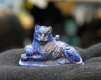Lapis Lazuli Sekhmet Amulet: Egyptian Goddess Pendant