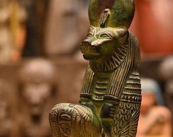 Sekhmet Statue: Egyptian Goddess of War, Stone Sculpture