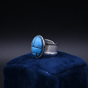 Gorgeous Scarab Ring | the ancient Egyptian Symbol of good luck,protection good life in the ancient Egypt mythology,religion | Made in Egypt