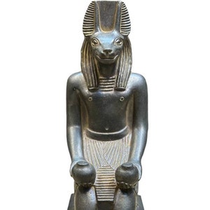 Vintage Anubis Estatua dios egipcio de la momificación-protección-muerte, mitología egipcia antigua subterránea, estatua de Egipto de escultura religiosa