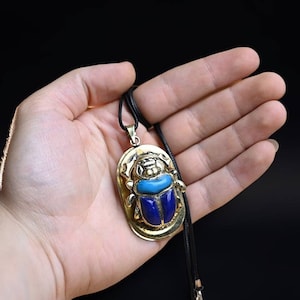 Scarab amulet-amazing amulet the ancient Egyptian symbol of good luck-good life-ancient Egyptian ornament-mythology Made in Egypt