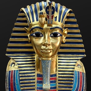 King Tutankhamun&#39;s golden mask-ancient Egyptian antiques-handmade-unique-piece museum copy-ancient egyptian pharaoh-egyptian antiques