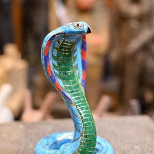Unique Uraeus cobra snake statue,one of the most important protection deities in Egyptian mythology sculpture Egyptian stuff made in Egypt