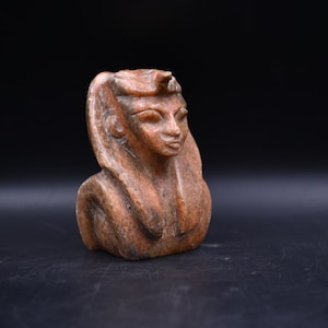 Golden Pharaoh | Tutankhamun&#39;s Head | Egyptian King | ancient Egyptian antiques | handmade | museum pieces | sculptures Egyptian statues