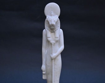 Handcrafted Sekhmet Statue: Egyptian Goddess of War Sculpture