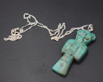 Agate Sekhmet Pendant: Egyptian Goddess Amulet