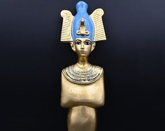 Estatua de Osiris: Dios egipcio del inframundo, escultura de piedra