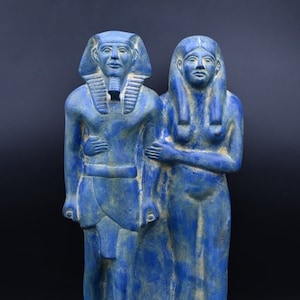 Menkaure lovely statue for the  Egyptian king with his wife Replica Handcrafted stone made ancient Egyptian antiquities mythology made in eg
