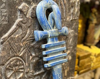 Antikes war Stock-Zepter-Symbol der Stärke,Souveränität,Stabilität,des guten Lebens -ägyptische Antiquitäten-altägyptische Mythologie-Skulptur