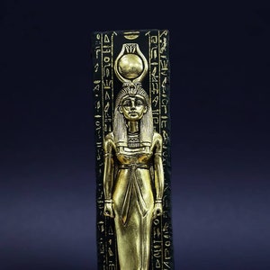 Hathor stela Nice statue of the Goddess of heaven, love, beauty,happiness,fertility-Egyptian Carved statues-Ancient Egyptian mythology