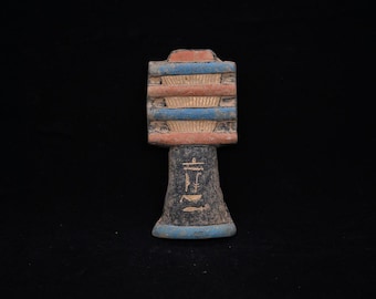 古代エジプトのジェド塔の像：珍しいファラオの石彫刻 - Etsy 日本