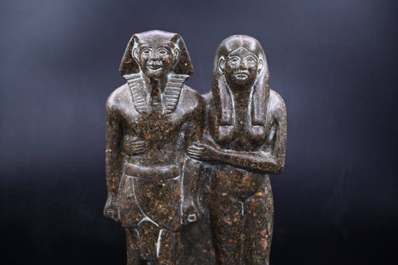 Menkaure & Wife Statue: Handcrafted Egyptian Antiquity Replica - Etsy
