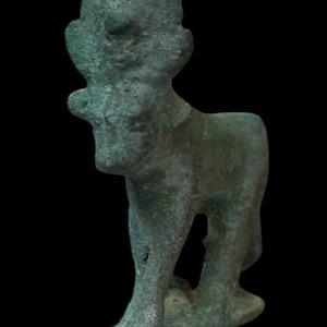 Vintage Apis statue God of fertility in ancient Egyptian mythology bronze statue made in Egypt