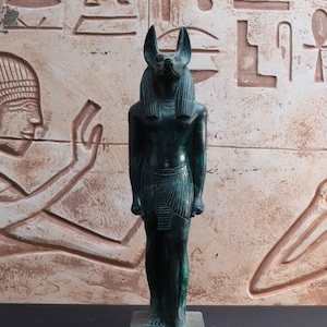 Anubis Gott Statue seltene Antik - Altägyptischer Stein Pharaonischen Antiquitäten B.C Skulptur | Einzigartiges Ägyptisches Antiquitäten Dekor