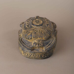 Handcrafted Scarab Egyptian Pharaonic Statue - Authentic Stone Sculpture - Unique Gift for Egypt Lovers & Collectors
