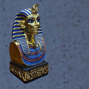 Tutankhamun-amazing statue for the ancient Egyptian king-golden pharaoh-sculpture statue-Raplica antique-handcrafted stuff Egypt mythology