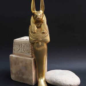 Anubis Gott Statue - Altägyptische Antiquitäten - Seltene Antike Pharaonische Steinstatue B.C. Sammlerstück Ägyptische Antiquitäten
