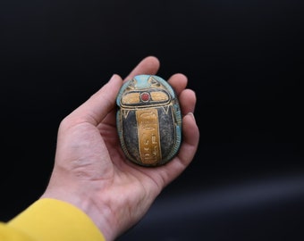 Scarab | Egyptian Beetle | Fabulous scarab the god of good luck & protection | made in Egypt | Egyptian Antiques | Egyptian Gift