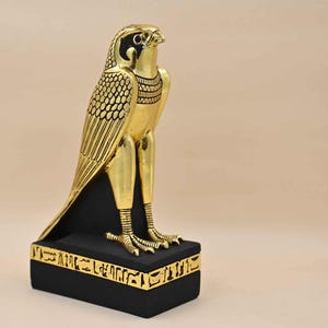 Rare Antique Horus God Statue  Ancient Egyptian Antiquities B.C Era Pharaonic Stone Antiques Collectible Sculpture Egypt