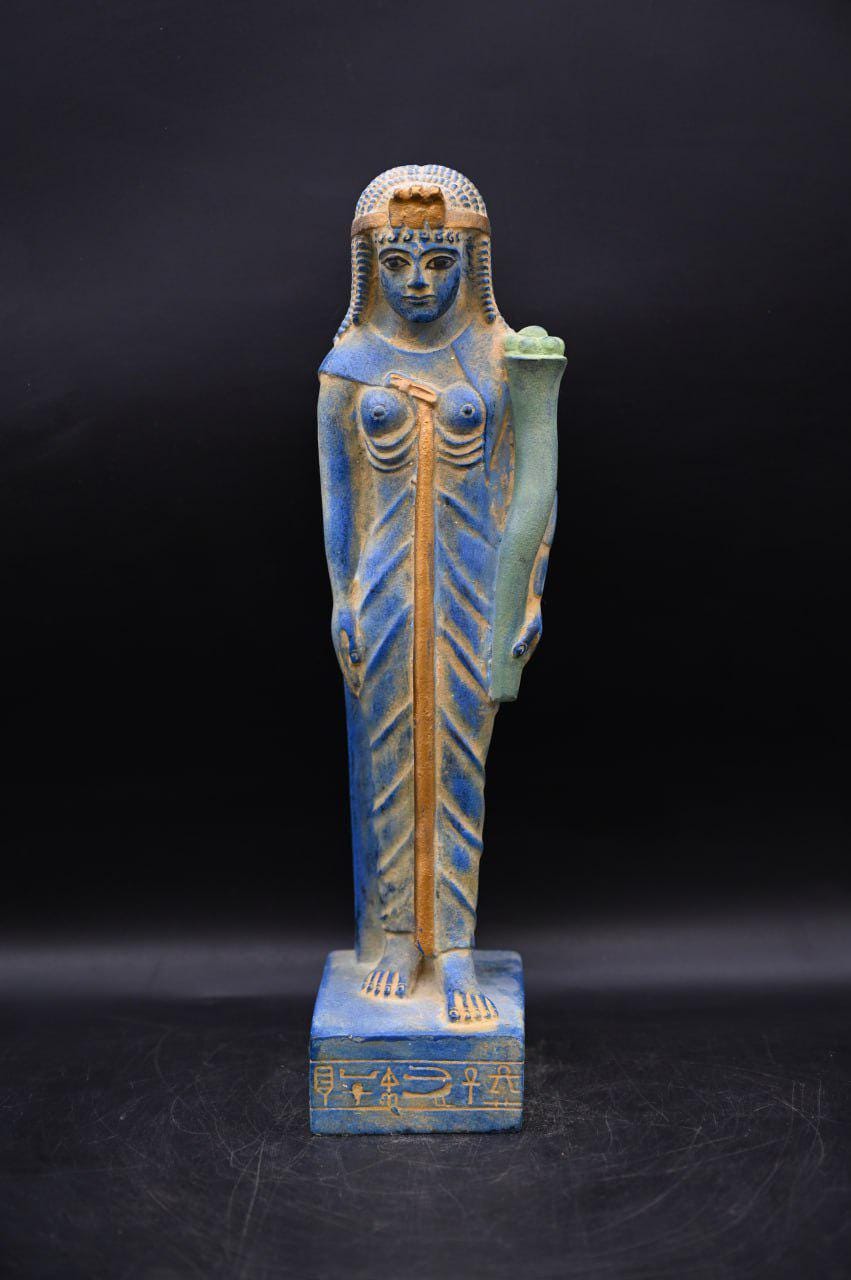 手彫りのクレオパトラの石像 | 古代エジプト風装飾 - Etsy 日本