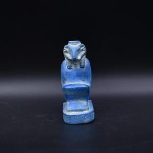 Handcrafted Khnum God Statue | Egyptian Pharaonic Decor | Ancient Stone Sculpture | Spiritual Home Altar | Unique Gift