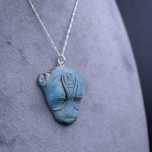 Nice Amulet of Sekhmet | Pendant of Sekhmet | Ancient Egyptian | Goddess of War in Egyptian Mythology | made of Agate stone | Made in Egypt
