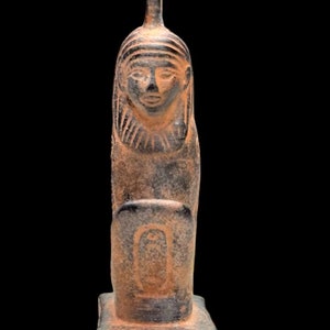 Nice Maat Statue ancient Egyptian goddess of true in the Egyptian mythology, religion stone Statue Hieroglyphic Base -Made in Egypt