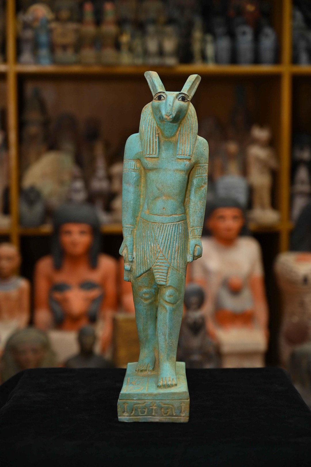 Ancient Egyptian Seth Statue: Hand-carved Stone God of Chaos - Etsy