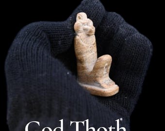 Thoth Baboon Amulet: Egyptian God of Wisdom Necklace