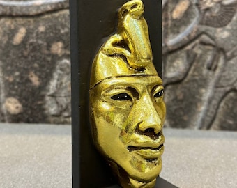 アケナテンのマスク彫刻：金箔エジプトアンティークレプリカ - Etsy 日本