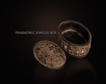 エジプトのスカラベ箱：古代遺物のレプリカ、神話の装飾 - Etsy 日本