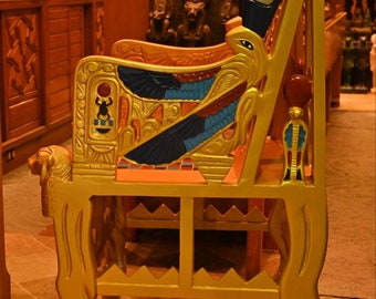 ツタンカーメン王の玉座の実物大レプリカ：エジプト博物館所蔵 - Etsy 日本