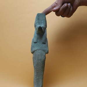 Seltene Antike Anubis Gott Statue | Altägyptische Antiquitäten Stein Antiquitäten B.C Ära Pharaonischen Sammlerstück