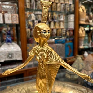 Nephthys Goddess Ancient Egyptian Antiquities Statue  Antiques Rare Antique B.C Pharaonic Stone Sculpture Collectible Home Décor