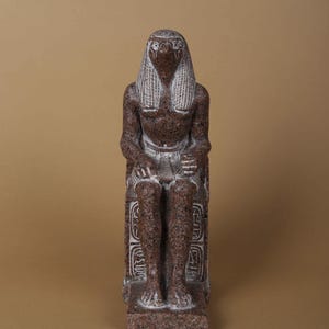 Rare Ancient Egyptian Antiquities Horus God Statue | Antique Pharaonic Stone Antiques B.C Era Collectible Sculpture