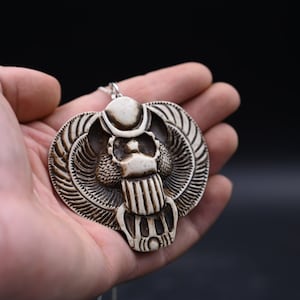 Scarab amulet-amazing amulet the ancient Egyptian symbol of good luck-good life-ancient Egyptian ornament-mythology Made in Egypt
