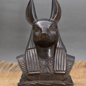 Seltene Anubis Gott Statue Antike altägyptische Antiquitäten - Stein Pharaonischen Antiquitäten BC Era Sammler Wohnkultur